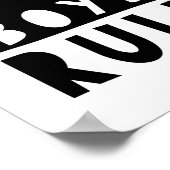 少年のルールのポスター、子供子供部屋アート ポスター (角)