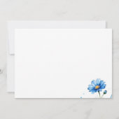 少年のワンダーランド ティーパーティー シャワー 招待状 (裏面)