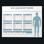 少年の体測定の重量損失トラッカーゴール ノートパッド<br><div class="desc">少年の体測定Weight Loss Trackerゴールメモ帳。この体測定トラッカーのメモ帳で毎週進捗状況を記録する。横向き青バージョン。</div>