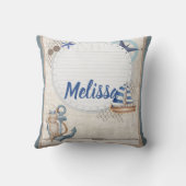 少年の冒険航海の待ち クッション (裏面)