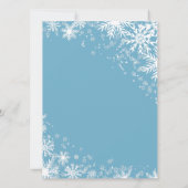 少年の冬のオネダーランド1st誕生日 招待状 (裏面)