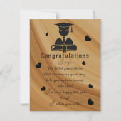 少年の友人の卒業 カード (正面)