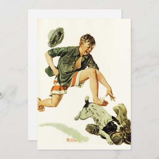 少年の友人1919最高のノーマン・ロックウェル シーズンカード (正面/裏面)