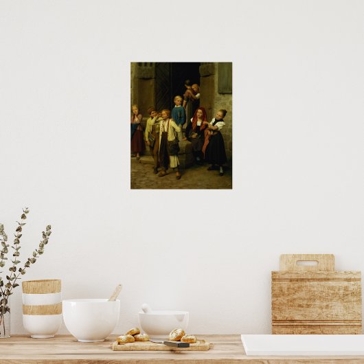 少年の叫び声を見る子供たち, 1861 ポスター (キッチン)