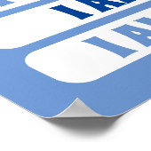 少年の可愛い青の肯定子供部屋Decor ポスター (角)