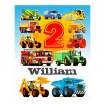 少年の名前と年齢2歳の誕生日建築トラック