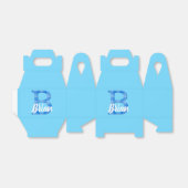 少年の名前カスタムのプレイドレターBカスタムブルー フェイバーボックス (折り畳みなし)