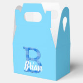 少年の名前カスタムのプレイドレターBカスタムブルー フェイバーボックス (オープン)