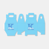 少年の名前カスタムのプレイドレターKカスタム青 フェイバーボックス (折り畳みなし)