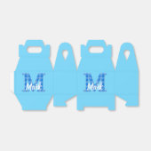 少年の名前カスタムのプレイドレターMカスタム青 フェイバーボックス (折り畳みなし)