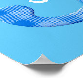 少年の名前カスタムPlaid文字J ポスター (角)