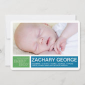 少年の告知をブロック 案内状 (正面)