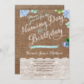 少年の命名日と誕生祝い招待状 招待状 (正面/裏面)