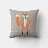 少年の子供部屋ルームベビー状態キツネ矢印パターン クッション (裏面)