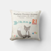 少年の子供部屋ルームベビー状態キツネ矢印パターン クッション (正面)