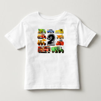 少年の建築トラック2nd誕生日 トドラーTシャツ