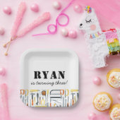 少年の建築ビルダー誕生日 ペーパープレート (パーティー)