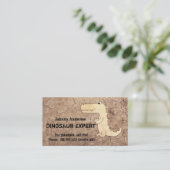 少年の恐竜のエキスパートビジネスカード コーリングカード (スタンド正面)