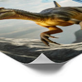 少年の恐竜の冒険 – 野外探検 ポスター (角)