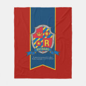 少年の手紙R名リチャード・ライオン騎士の意味 フリースブランケット (正面)