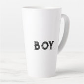 少年の文字名ブラック文字カラーラテマグ カフェラテマグ (右アングル)