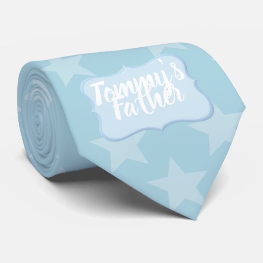 少年の新しい父のために青に星 ネクタイ (ロール)