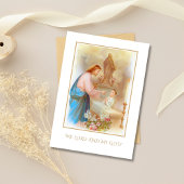 少年の最初の聖餐式カトリックの記念のカード 案内状