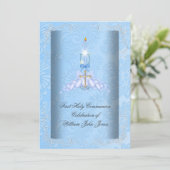 少年の最初の聖餐式ブルーボーイズ 招待状 (スタンド正面)