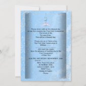 少年の最初の聖餐式ブルーボーイズ 招待状 (裏面)