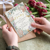 少年の森の動物が水彩赤ちゃんシャワーを負担 招待状