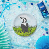 少年の森の生き物ベビーシャワーパーティー ペーパープレート (パーティー)