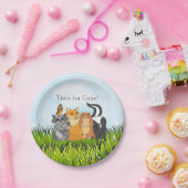 少年の森の生き物ベビーシャワーパーティー ペーパープレート (パーティー)