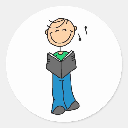 少年の歌のシール ラウンドシール (正面)