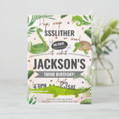 少年の爬虫類誕生日パーティー 招待状 (スタンド正面)