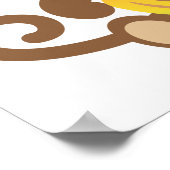 少年の猿とバナナ ポスター (角)