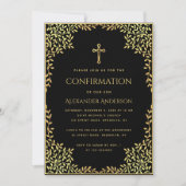 少年の確認ブラックフェイク金ゴールド離れ宗教 招待状 (正面)