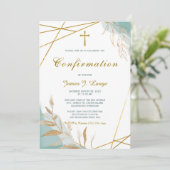 少年の確認招待状テンプレート 招待状 (スタンド正面)