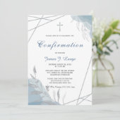 少年の確認招待状テンプレート 招待状 (スタンド正面)