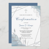 少年の確認招待状テンプレート 招待状 (正面/裏面)