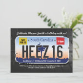 少年の第16誕生日サウスカロライナ免許招待状 招待状 (スタンド正面)