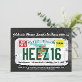 少年の第16誕生日フロリダライセンス招待状 招待状 (スタンド正面)