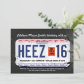 少年の第16誕生日ミズーリ免許招待状 招待状 (スタンド正面)