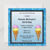 少年の第8回アイスクリーム&プールパーティー 招待状 (裏面)