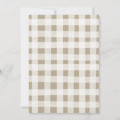 少年の素朴森の動物の赤ちゃんシャワー 招待状 (裏面)