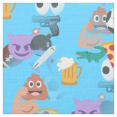 少年の絵文字 ファブリック (クローズアップ)