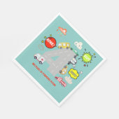 少年の誕生日にビープ車を鳴らす スタンダードランチョンナプキン (角)