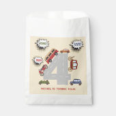 少年の誕生日のホントビープのレトロな車 フェイバーバッグ (正面)