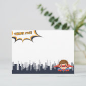 少年の誕生日スーパーヒーローパーティー-サンキューカード サンキューカード (スタンド正面)