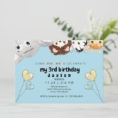 少年の誕生日パーティーへの招待 招待状 (スタンド正面)