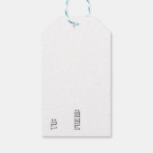 少年の誕生日ロボットの行き来 ギフトタグ (裏面)